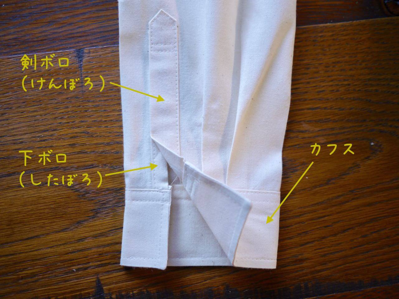 シャツ・ブラウスの袖口（剣ボロ・カフス）の縫い方・作り方 | ヘルカハンドメイド