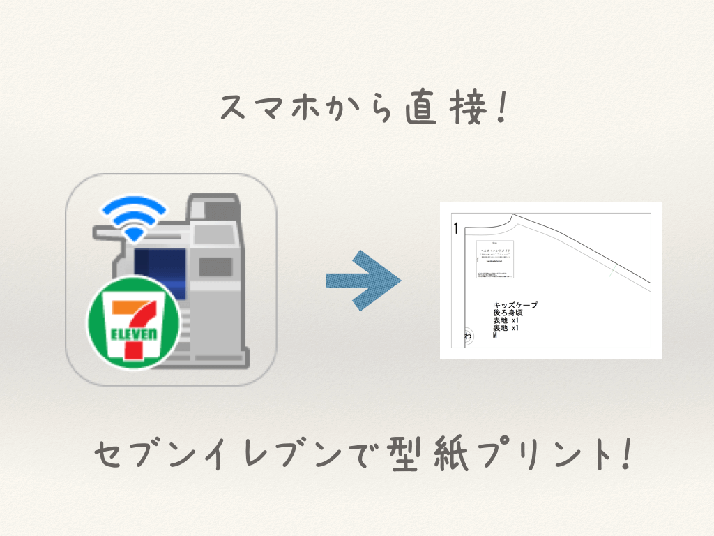 スマホから直接 コンビニで型紙pdfの印刷をするならセブイレブンがおすすめ ヘルカハンドメイド ヘルカハンドメイド