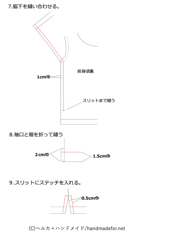バスクTシャツの作り方その2